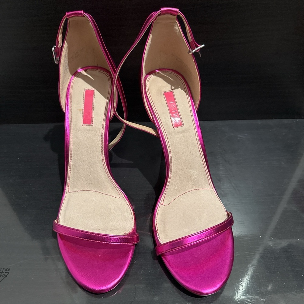 Women's Pink Strappy Heels